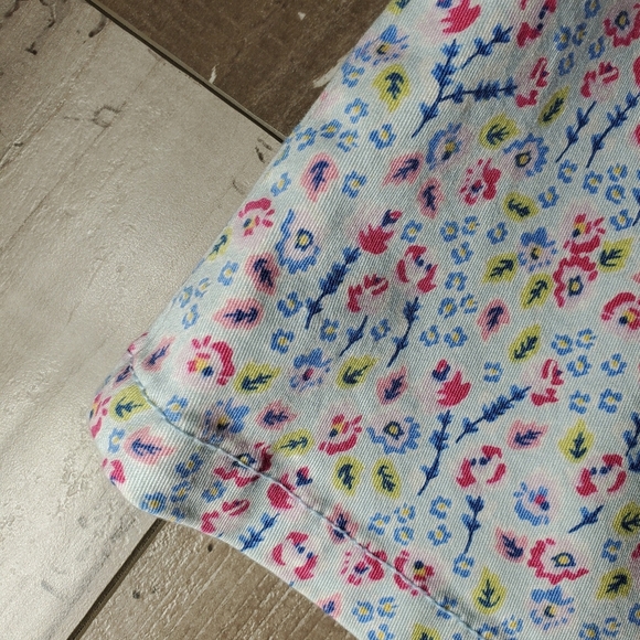 NWT Divided by H&M Light Blue Floral Front Zip Mini Skirt size 10 - Picture 8 of 15